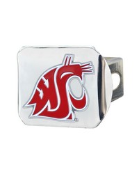 Washington State Cougars Hitch Cover  3D Color Emblem Chrome by   