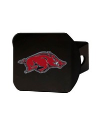 Arkansas Razorbacks Black Metal Hitch Cover  3D Color Emblem Cardinal by   