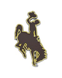 Wyoming Cowboys 3D Color Metal Emblem Brown by   