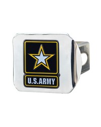 U.S. Army Hitch Cover  3D Color Emblem Chrome by   
