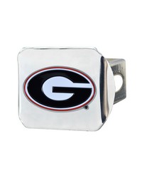 Georgia Bulldogs Hitch Cover  3D Color Emblem Chrome by   