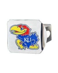 Kansas Jayhawks Hitch Cover  3D Color Emblem Chrome by   