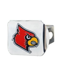 Louisville Cardinals Hitch Cover  3D Color Emblem Chrome by   