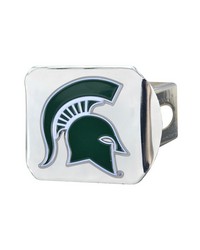 Michigan State Spartans Hitch Cover  3D Color Emblem Chrome by   