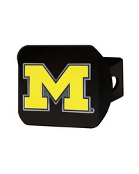 Michigan Wolverines Black Metal Hitch Cover  3D Color Emblem Blue by   