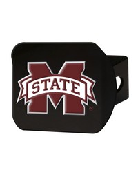 Mississippi State Bulldogs Black Metal Hitch Cover  3D Color Emblem Maroon by   