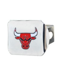 Chicago Bulls Hitch Cover  3D Color Emblem Chrome by   