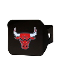 Chicago Bulls Black Metal Hitch Cover  3D Color Emblem Red by   