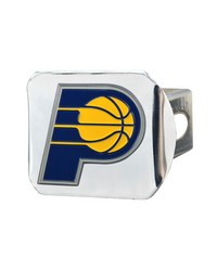Indiana Pacers Color Hitch Cover Chrome by   