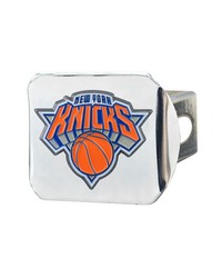 New York Knicks Hitch Cover  3D Color Emblem Chrome by   