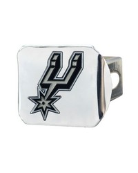 San Antonio Spurs Color Hitch Cover Chrome by   