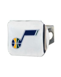 Utah Jazz Hitch Cover  3D Color Emblem Chrome by   
