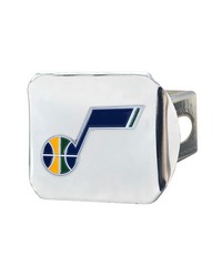 Utah Jazz Color Hitch Cover Chrome by   