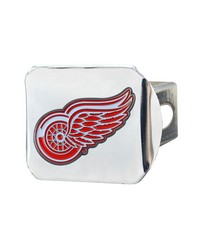 Detroit Red Wings Color Hitch Cover Chrome by   
