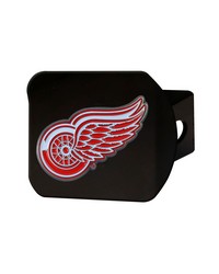 Detroit Red Wings Black Metal Hitch Cover  3D Color Emblem Red by   