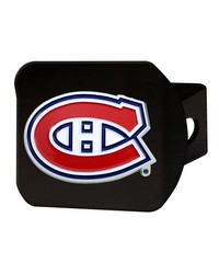Montreal Canadiens Black Metal Hitch Cover  3D Color Emblem Red by   