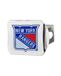 New York Rangers Color Hitch Cover Chrome by   