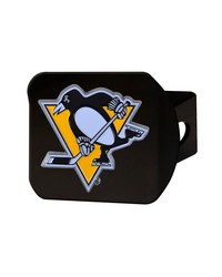 Pittsburgh Penguins Black Metal Hitch Cover  3D Color Emblem Black by   