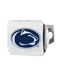 Penn State Nittany Lions Hitch Cover  3D Color Emblem Chrome by   