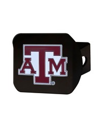 Texas AM Aggies Black Metal Hitch Cover  3D Color Emblem Maroon by   