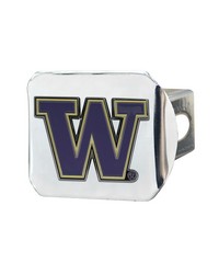 Washington Huskies Hitch Cover  3D Color Emblem Purple by   
