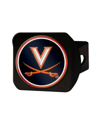 Virginia Cavaliers Black Metal Hitch Cover  3D Color Emblem Navy by   
