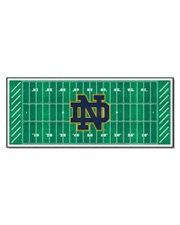 Notre Dame Fighting Irish Field Runner Mat  30in. x 72in. Green by   