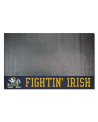 Notre Dame Fighting Irish Vinyl Grill Mat  26in. x 42in. Leprechaun Navy by   