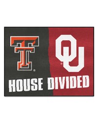 House Divided  Texas Tech   Oklahoma House Divided House Divided Rug  34 in. x 42.5 in. Multi by   