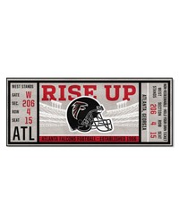 Atlanta Falcons Ticket Runner Rug  30in. x 72in. Gray by   