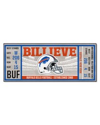 Buffalo Bills Ticket Runner Rug  30in. x 72in. Blue by   