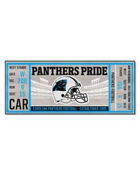 Carolina Panthers Ticket Runner Rug  30in. x 72in. Black by   