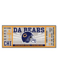 Chicago Bears Ticket Runner Rug  30in. x 72in. Navy by   