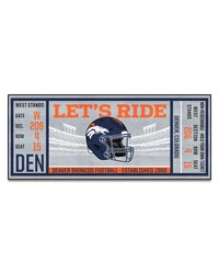 Denver Broncos Ticket Runner by  Collier Campbell 