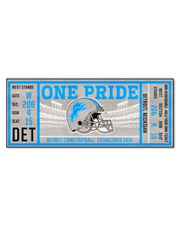 Detroit Lions Ticket Runner Rug  30in. x 72in. Blue by   