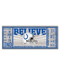 Indianapolis Colts Ticket Runner Rug  30in. x 72in. Blue by   