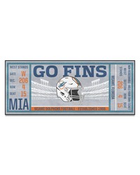 Miami Dolphins Ticket Runner by   