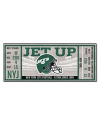 New York Jets Ticket Runner Rug  30in. x 72in. Green by   