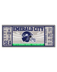 Seattle Seahawks Ticket Runner Rug  30in. x 72in. Blue by   