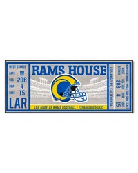 Los Angeles Rams Ticket Runner Rug  30in. x 72in. Navy by   