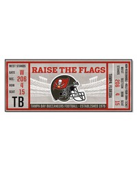 Tampa Bay Buccaneers Ticket Runner Rug  30in. x 72in. Gray by   