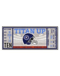 Tennessee Titans Ticket Runner Rug  30in. x 72in. Navy by   