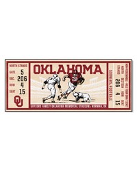 Oklahoma Sooners Ticket Runner Rug  30in. x 72in. Crimson by   