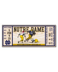 Notre Dame Fighting Irish Ticket Runner Rug  30in. x 72in. Navy by   