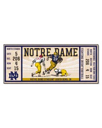 Notre Dame Fighting Irish Ticket Runner Rug  30in. x 72in. Navy by   