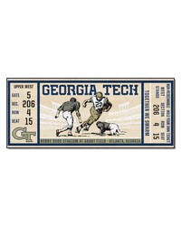 Georgia Tech Yellow Jackets Ticket Runner Rug  30in. x 72in. Navy by   