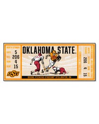Oklahoma State Cowboys Ticket Runner Rug  30in. x 72in. Black by   