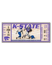 Kansas State Wildcats Ticket Runner Rug  30in. x 72in. Purple by   