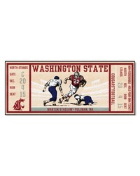 Washington State Cougars Ticket Runner Rug  30in. x 72in. Red by   