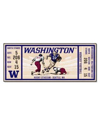 Washington Huskies Ticket Runner Rug  30in. x 72in. Purple by   